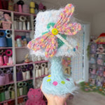 Load image into Gallery viewer, Crochet Mini Lamp - Dragonfly Dreams
