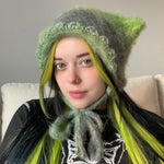 Load image into Gallery viewer, Pigtail Kitty Bonnet