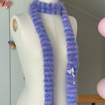 Load image into Gallery viewer, Skinny Scarf - Parma Violets