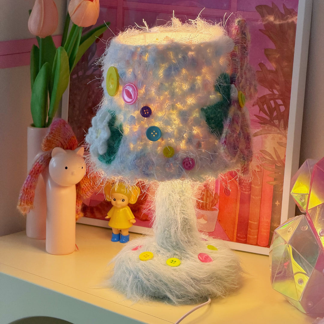 Crochet Mini Lamp - Dragonfly Dreams